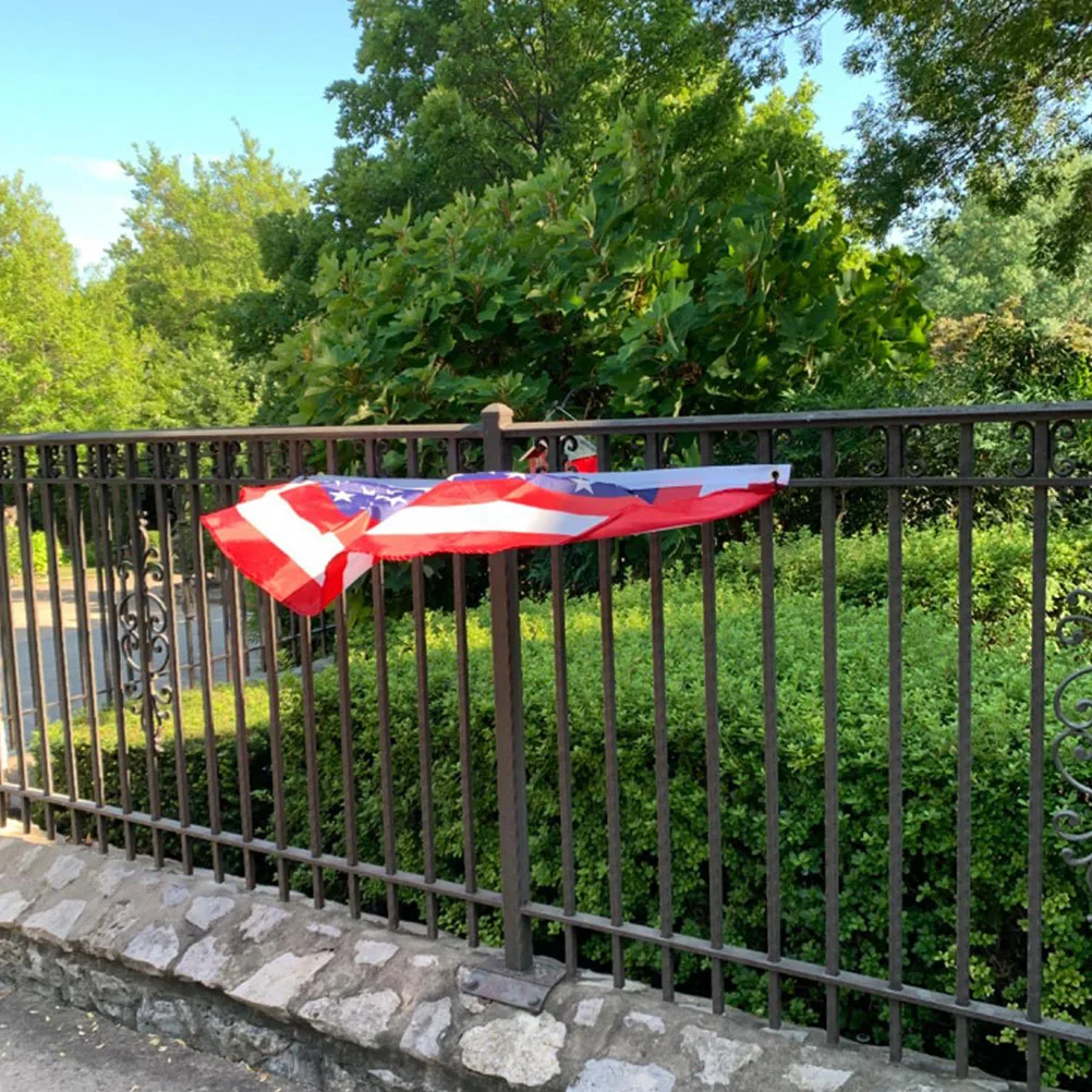 

10Pcs Independence Day Flag Half-Circle Banner Party Decoration Yard Flags Independence Day Flag