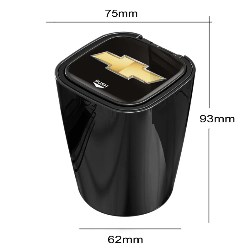 Universal Car ashtray with LED light cigarette Office Ashtray For Chevrolet Cruze Equinox Captiva Trax Malibu Tahoe Impala