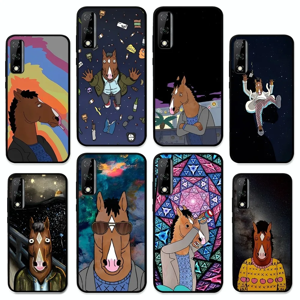 Cartoon B-boJacks H-Horse-mans Phone Case For Huawei Y9 6 7 5 Prime Enjoy 7s 7 8 plus 7a 9e 9plus 8E Lite Psmart Shell