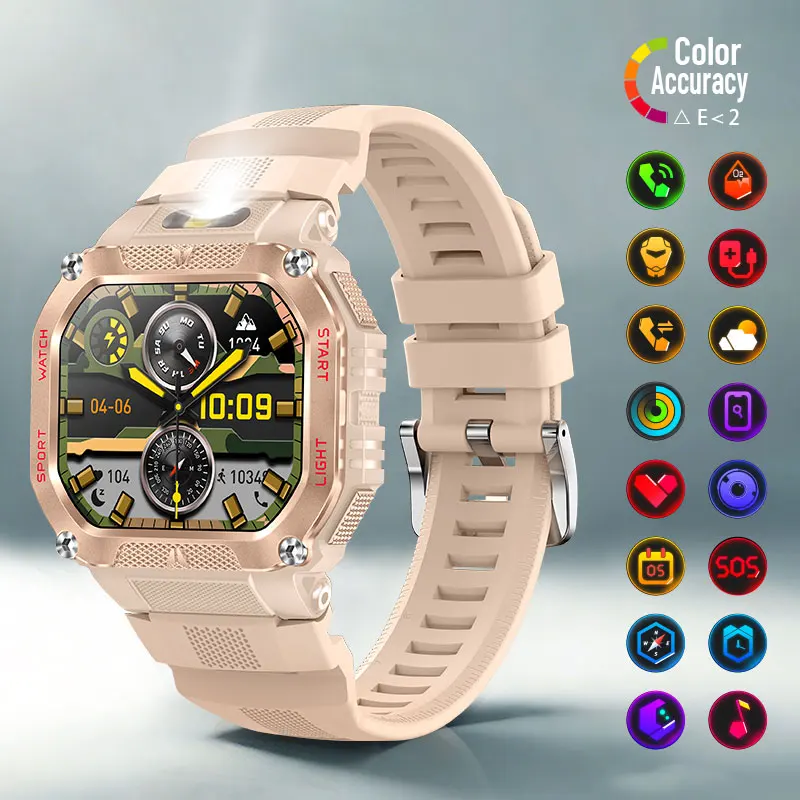 

Умные часы HT34 - HD-дисплей 1,75 дюйма, более 100 циферблатов, точность цветопередачи, водонепроницаемость IP68, Bluetooth-звонки, измерение пульса, уровень кислорода в крови