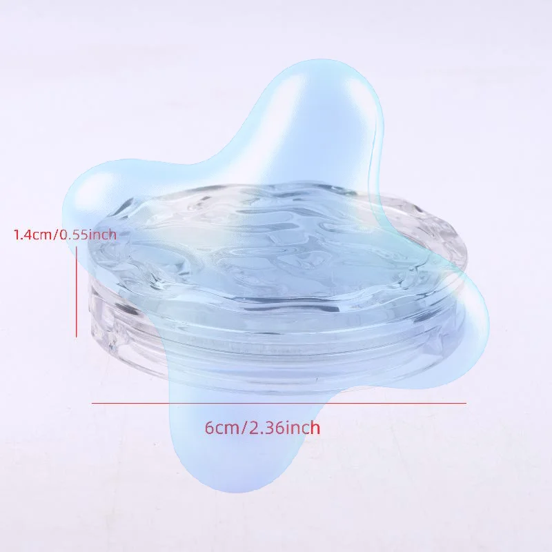 Empty Transparent Wavy Cosmetics Palette Holder Box Eyeshadow Blusher Lipstick DIY Powder Makeup Box