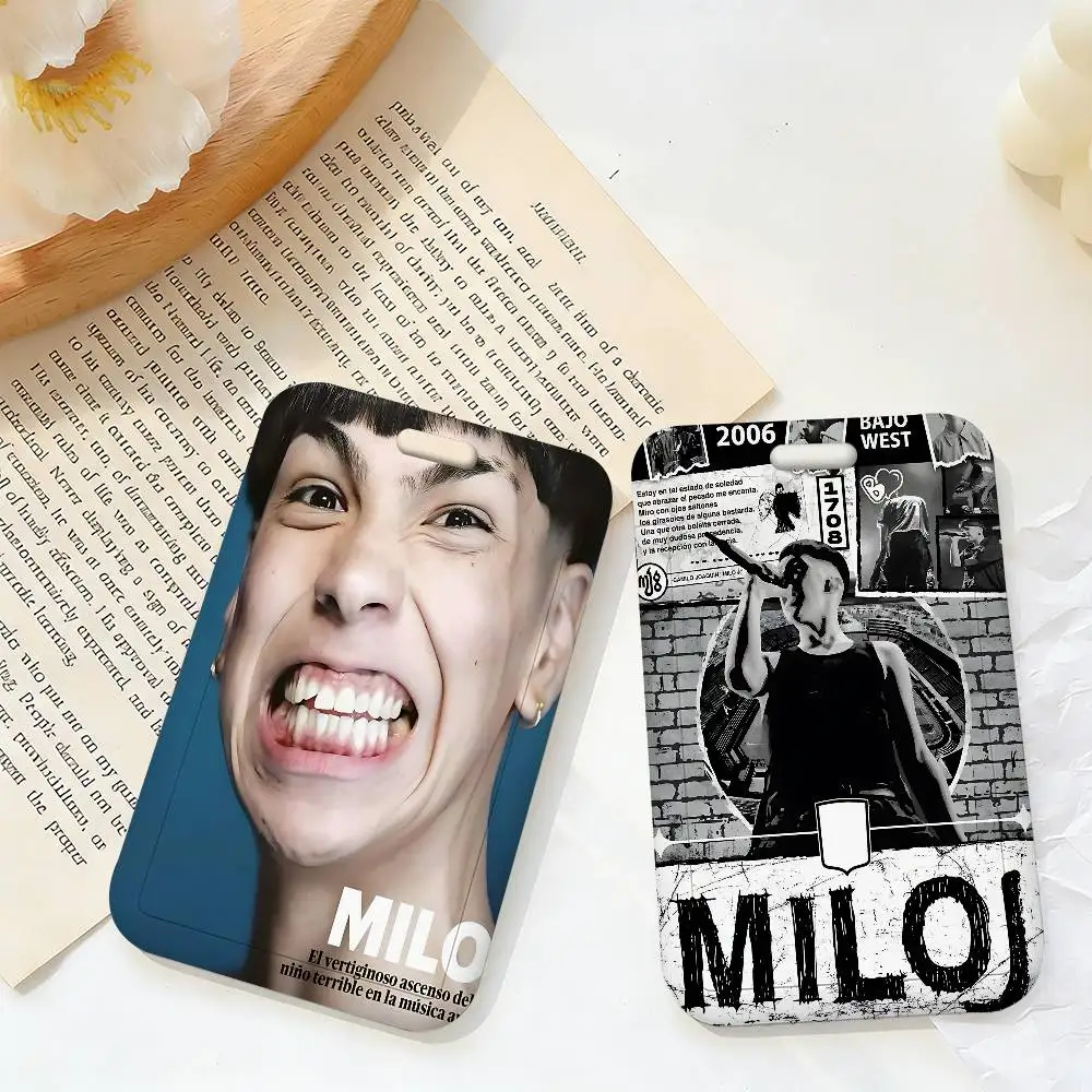 Popular Rapper Singer M-Milo J Credential Badge Holder Card Holders Student Campus Lanyard Cards Holder Neck Straps For Gift