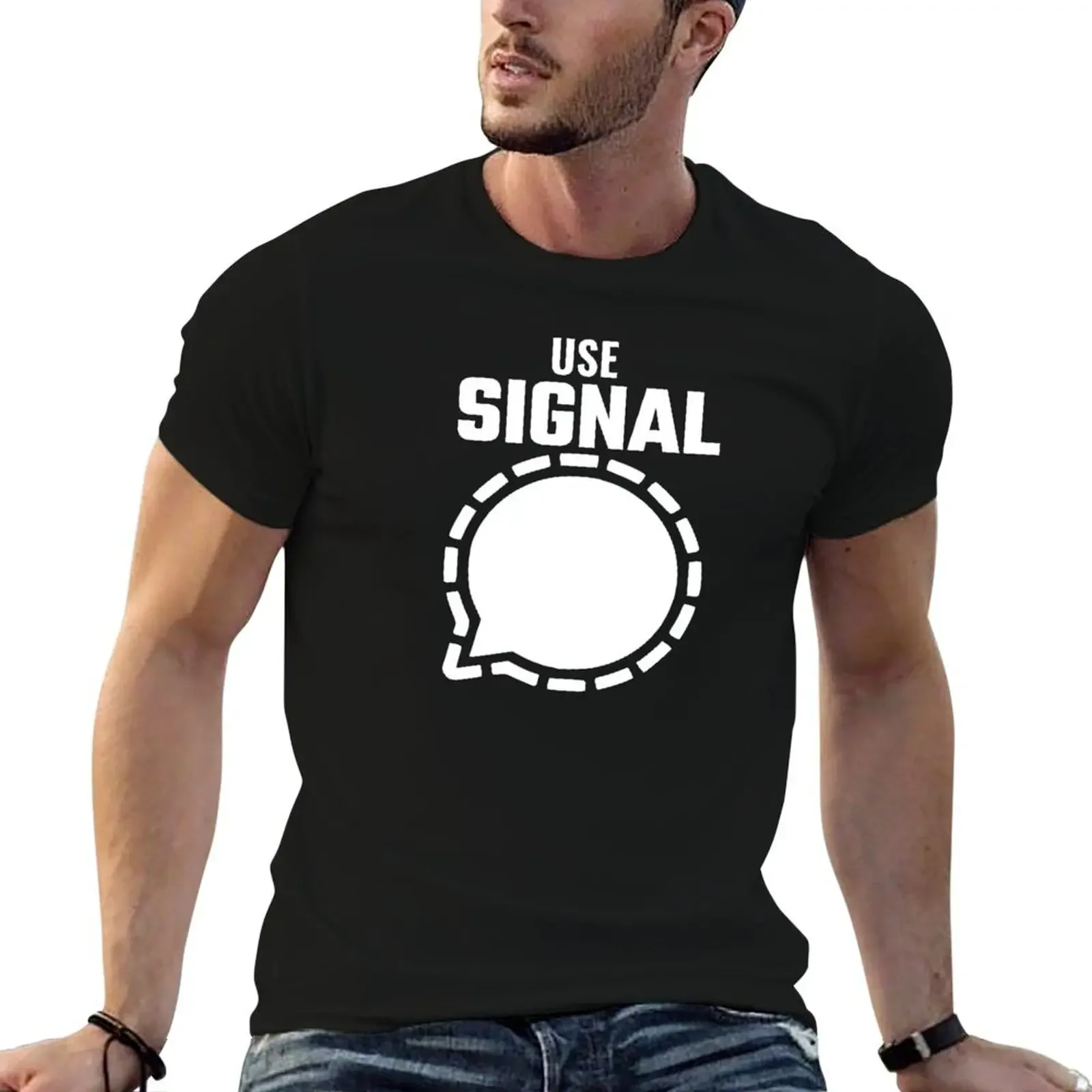 

Use Signal T-Shirt vintage graphic tee clothes vintage t shirts oversize t-shirts man oversized t shirts for men