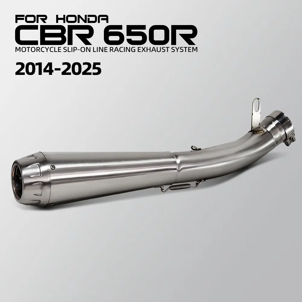 

For Honda CB650R CBR650F CBR650R CB650F 2014-2025 Motorcycle Exhaust Slip on Line Middle Link Pipe Arro Muffler with DB Killer