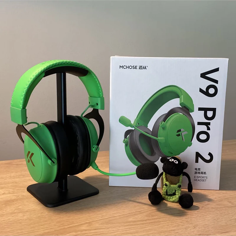 Mchose brandneues, verbessertes V9 Pro V2 THX Over-Ear-Gaming-Headset mit räumlichem Klang, vier Verbindungsmodi und Mikrofon.