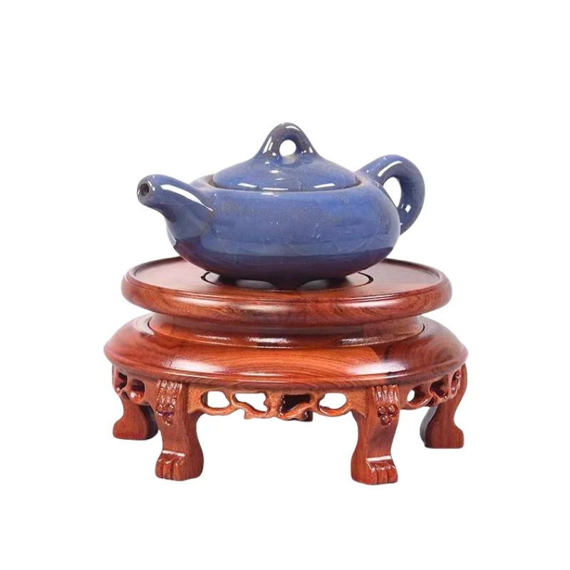 Mesa de clasificación de madera en miniatura de lujo, juegos de té y café, estatuillas de Pedestal, florero, maceta, soporte de exhibición, estantes para plantas bonsái