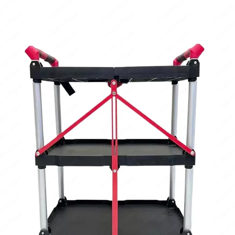 Foldable Utility Cart, 3-in-1 Hand Truck for Delivery, Outdoor Live Streaming & Equipment Transport, Portable Folding Dolly