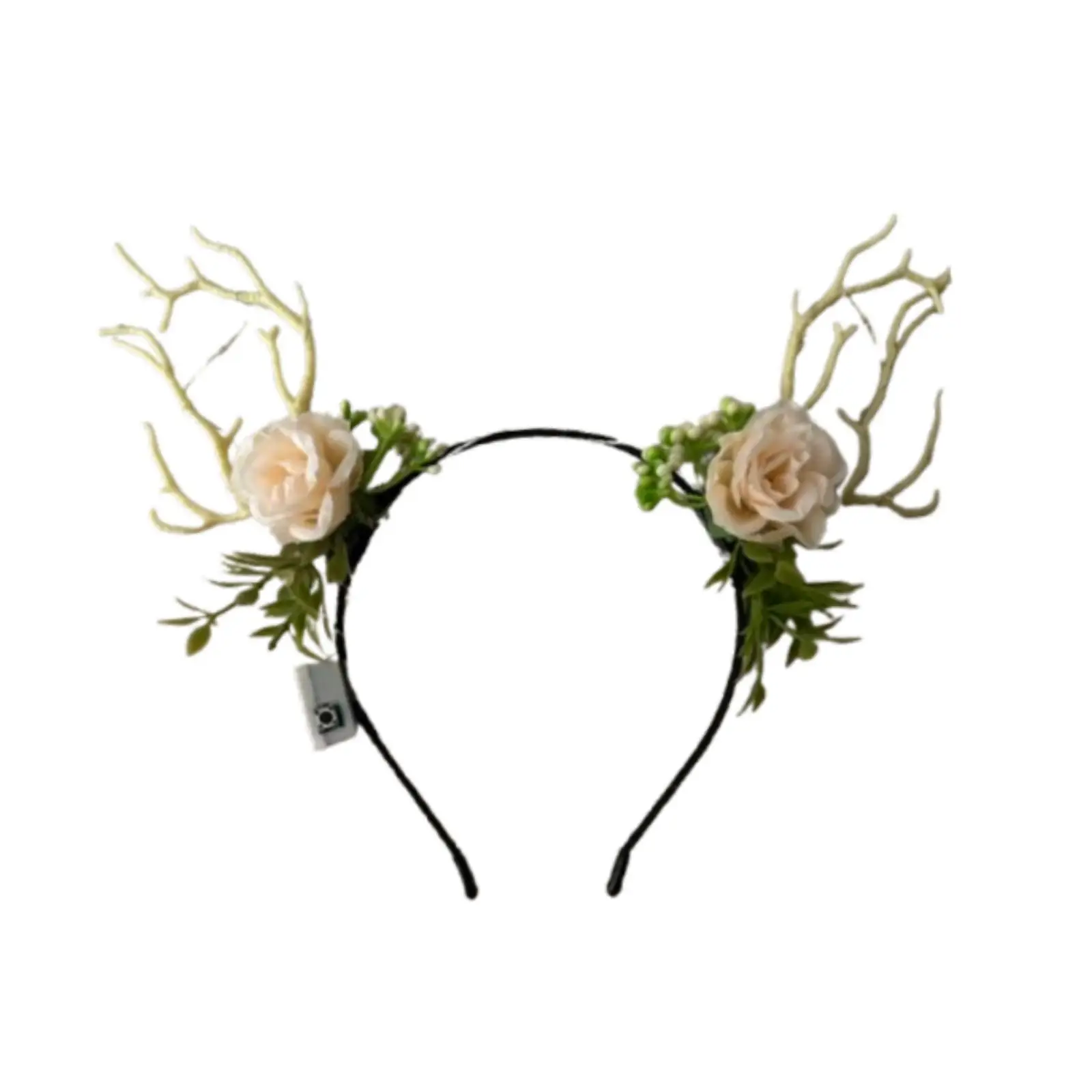 Multicolor LED Headband Deer Antlers Luminous Hair Accessory for Night Market Baby Headbands