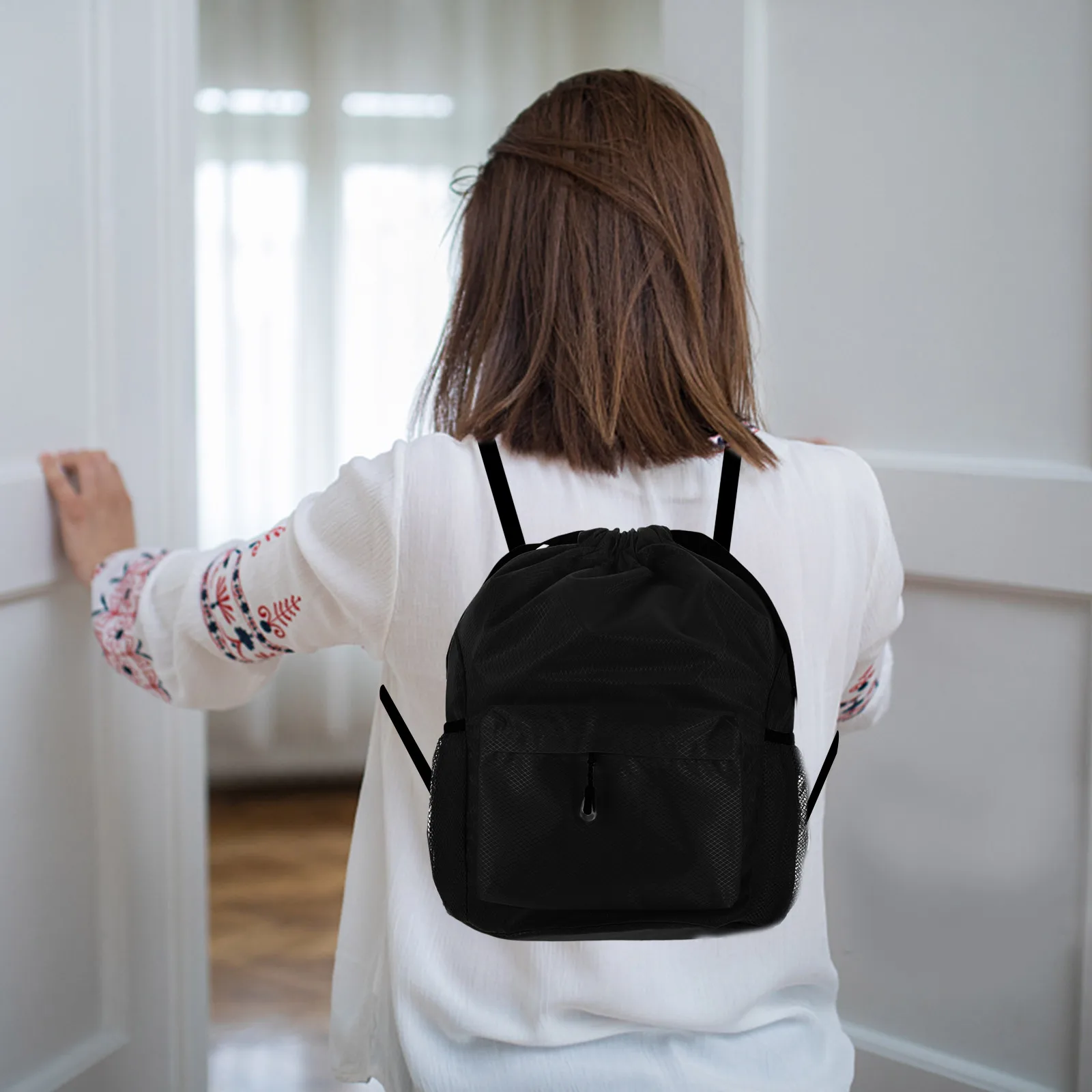 オックスフォード布製バックパック 大容量 スポーツバッグ カジュアル 旅行 ジム 巾着 スイムバッグ ウェットバッグ サッカー バレーボール トレーニング ジムバッグ