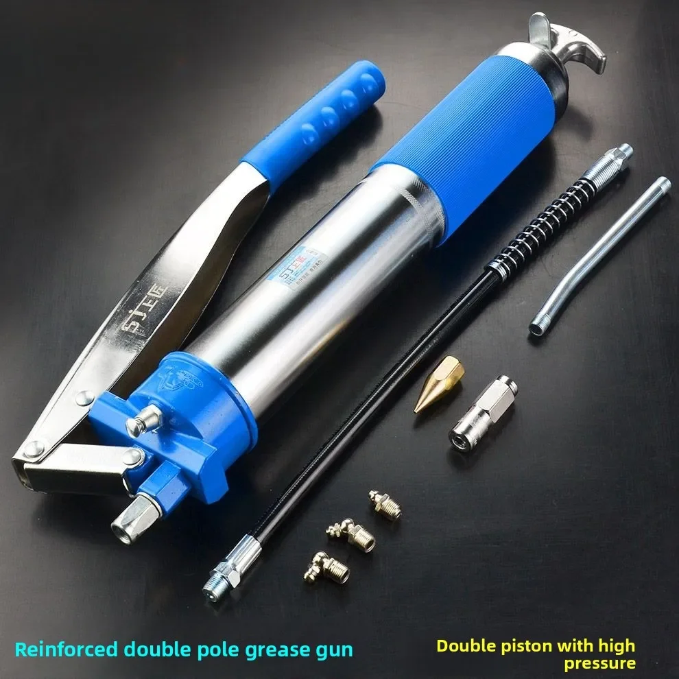 

Масляный пистолет 2025 Грузовик-экскаватор Ручной однонапорный двойной нажимной бар Сверхмощный масляный пистолет Самовсасывающий стик высокого давления