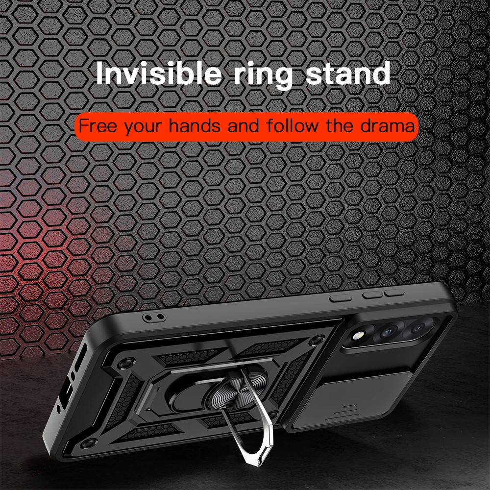 KEYSION حافظة مدرعة مقاومة للصدمات لهاتف OnePlus Nord 5 5G عدسة الكاميرا الشريحة حماية حلقة حامل غطاء الهاتف لهاتف One Plus 1 + Nord 5 #4