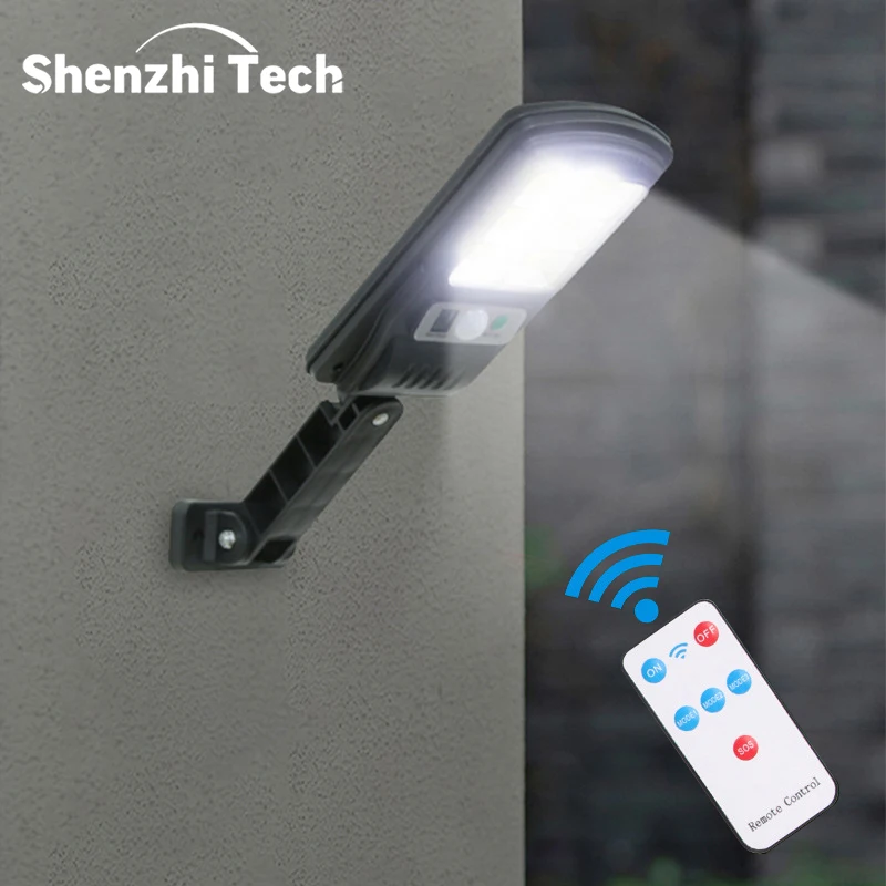 

Shenzhi Tech Solar Street Light – Remote Control, 3 Lighting Modes, Wall Lamp for Garden Pathway Fence Patio
