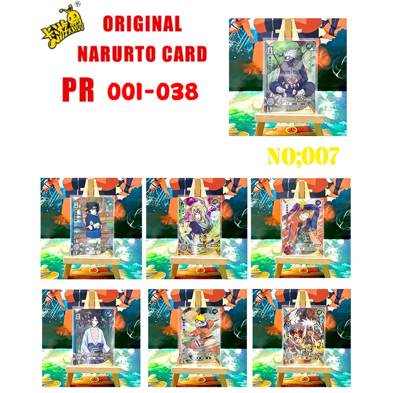 Kyou Genuine Anime Naruto Card PR Full Series No.01-38 Single Card Rare Card Collection Game Naruto Uzumaki giocattolo per bambini regalo