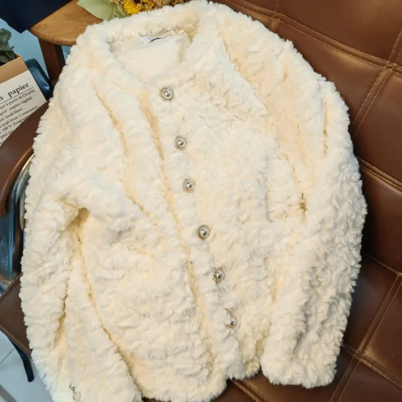 معطف رياح صغير جديد لخريف وشتاء 2023 معطف نسائي طويل من الجلد والفراء ملابس خارجية