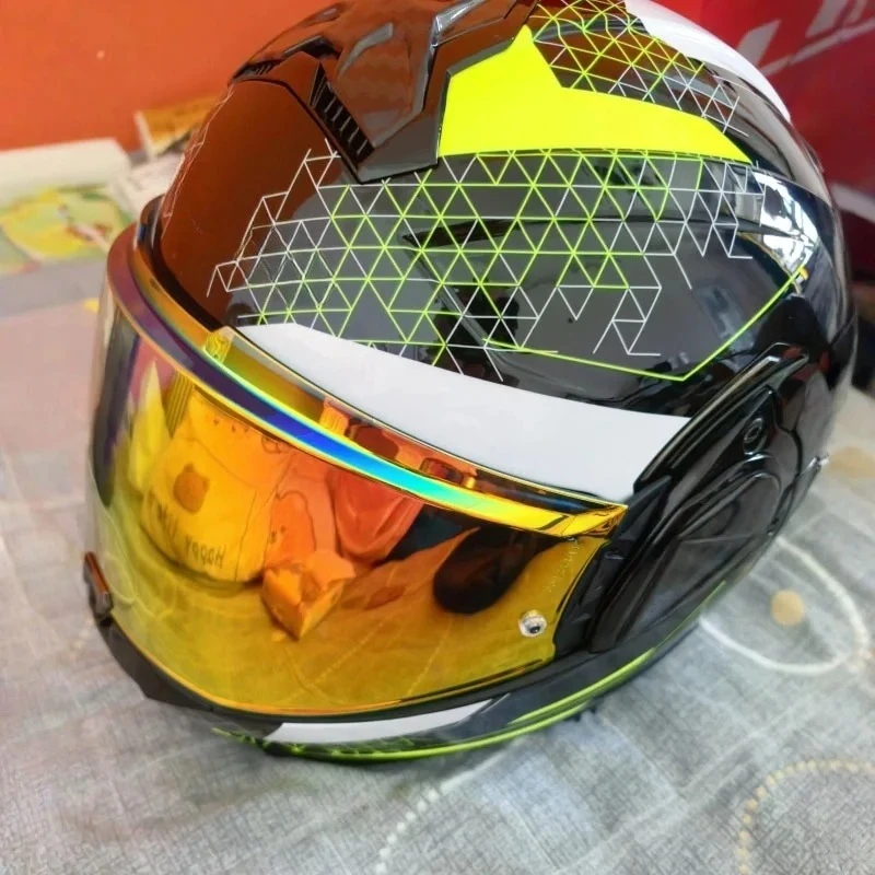 HOT Visor Lens suitable for LS2 FF910 ADVANT II Modular Motorcycle Helmet Electronic Gun Red Lens Sun Visor 헬멧반모