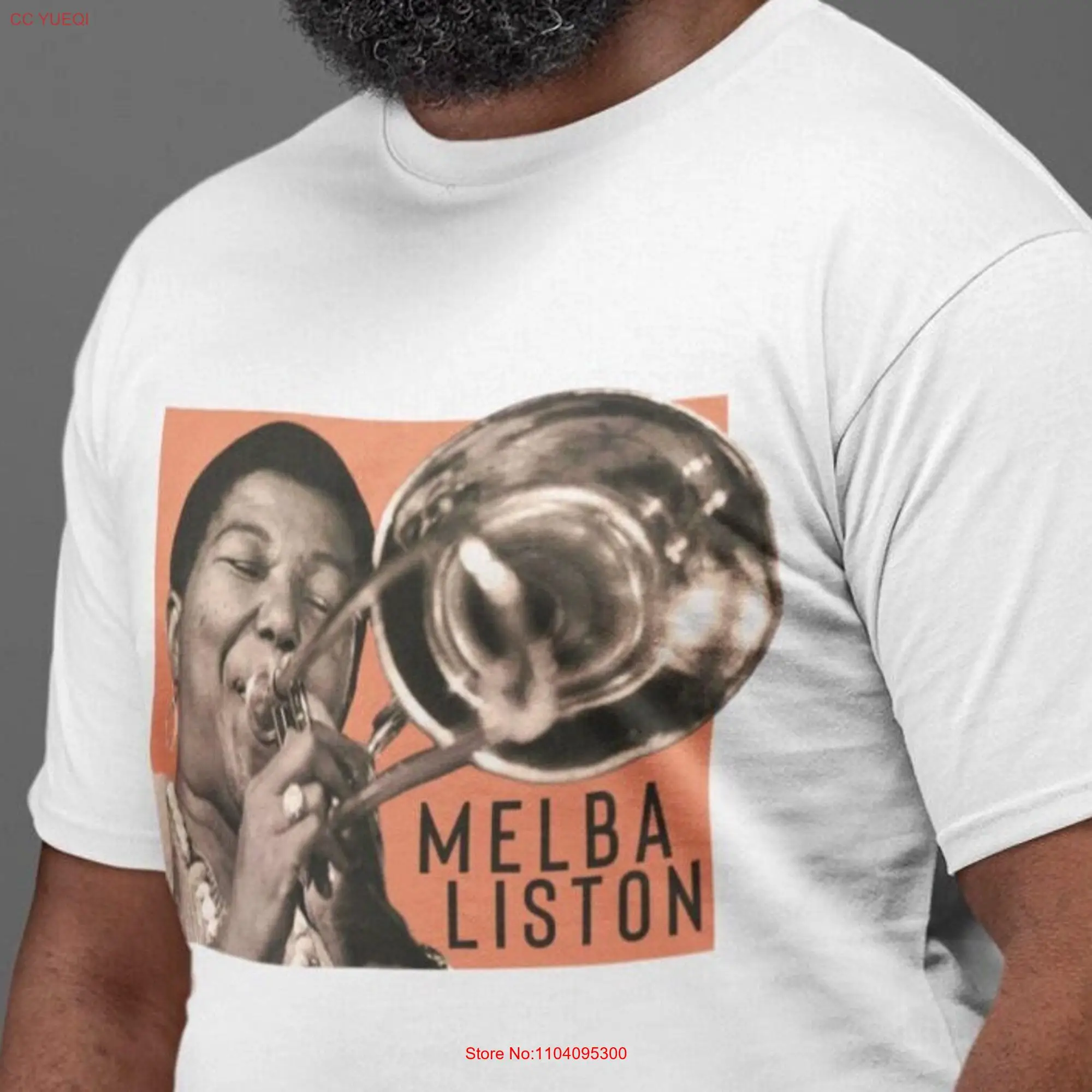 Melba Liston Adult Heavyweight T Shirt long or short sleeves