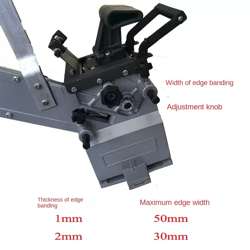 Imagem -06 - Manual Woodworking Edge Banding Machine Pequeno Portátil Edge Bander Curva e Reto Novo Mt985 220v 50hz 2000w