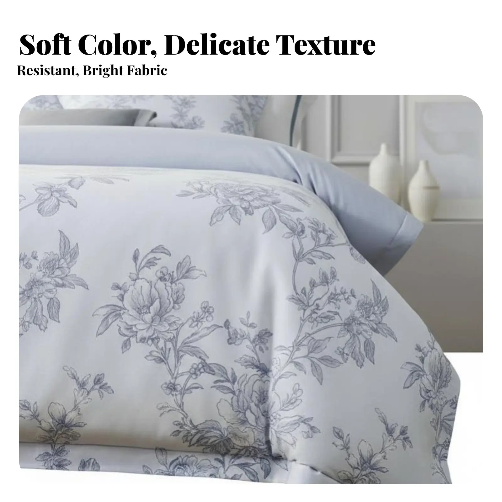 

4 Pieces 4-Piece Duvet Cover Set French design Embroidery Bedding Luxury Design year-round Comfort for Adults, warm Sleepers