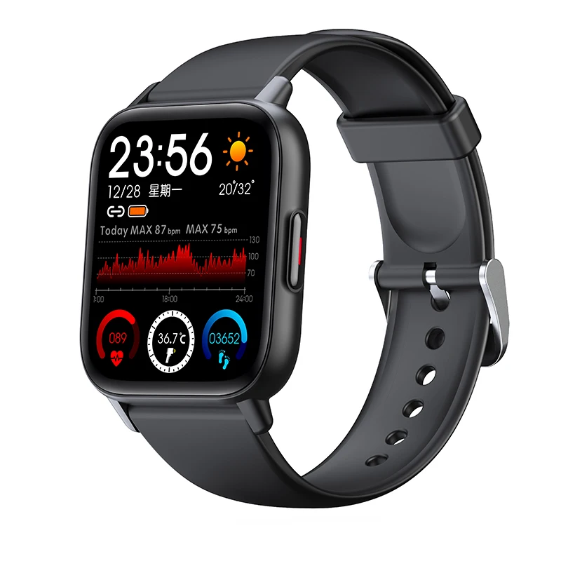 QS16pro Sport Smart watch 2025 Women Waterproof Bluetooth 5.0 Connected Smartwatch Man With Body Temperature Heart Rate Monitor