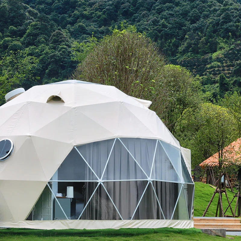 Carpa domo de PVC, carpa de lujo impermeable y resistente al viento para glamping, para hoteles, resorts y fiestas al aire libre.