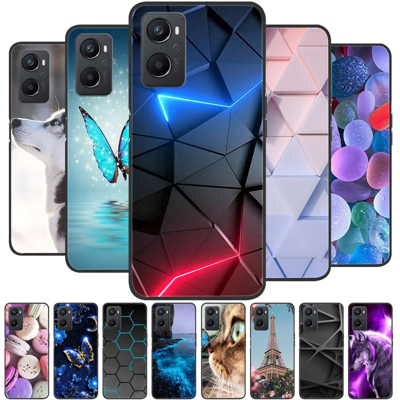 For Oppo A96 4G Case Phone Cover Soft Silicone TPU Back Cases for OppoA96 4G Case 6.51'' CPH2333 Coques for OPPOA96 A 96 Global