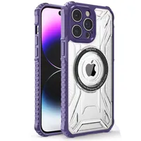 Luxury Shockproof Armor Hybrid Macsafe Magnetic Case for IPhone 16 15 14 13 12 11 Pro Max Plus 15Pro i15 Magsafe Military Cover