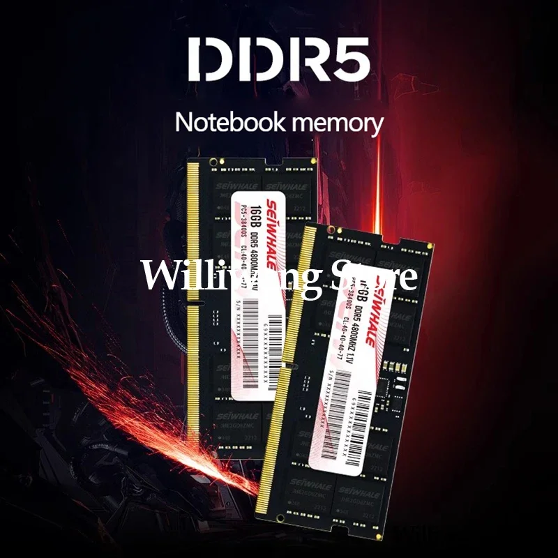 

Original DDR5 4800MHz 8G 16G 32G Notebook Memory Module DDR5 5600MHz 8G 16G 32G Computer Compatibility During Operation