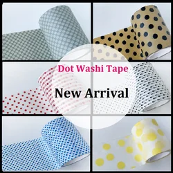 Kailikin cinta washi de la serie de puntos anchos para decoración de bricolaje, cinta de papel washi de puntos, nueva llegada