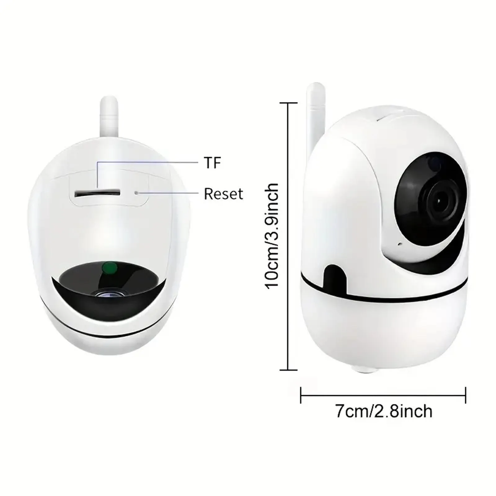 2.4G Wireless Wifi Security Home Camera, Baby and Pet Monitor, Wireless Auto Tracking Monitor, Two-Way Language-Night Vision