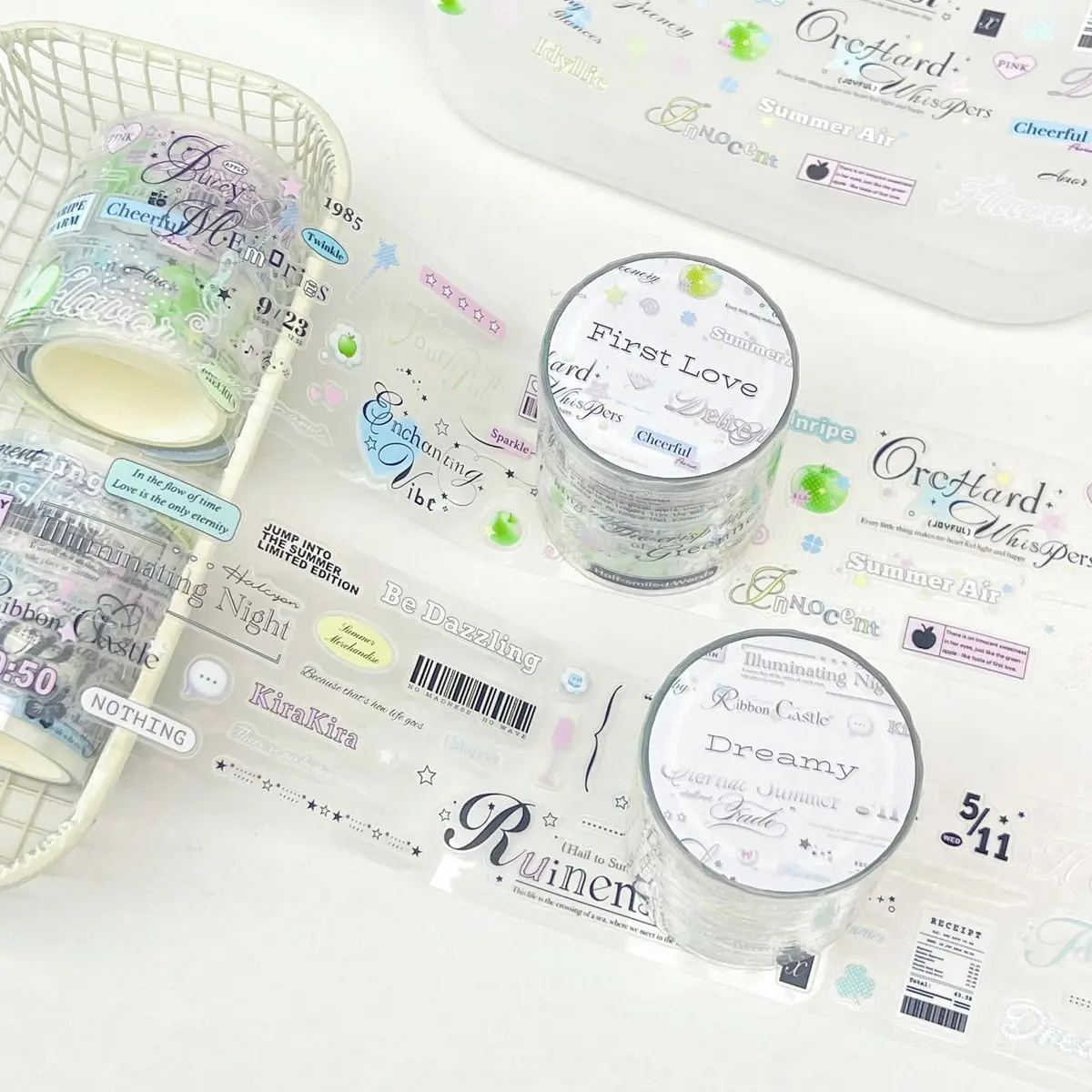 ملصقات الحب الهروب، عناصر التمرير، المواد النصية، ملصقات الكولاج، عناصر حساب اليد، القرطاسية المدرسية البساطة #1