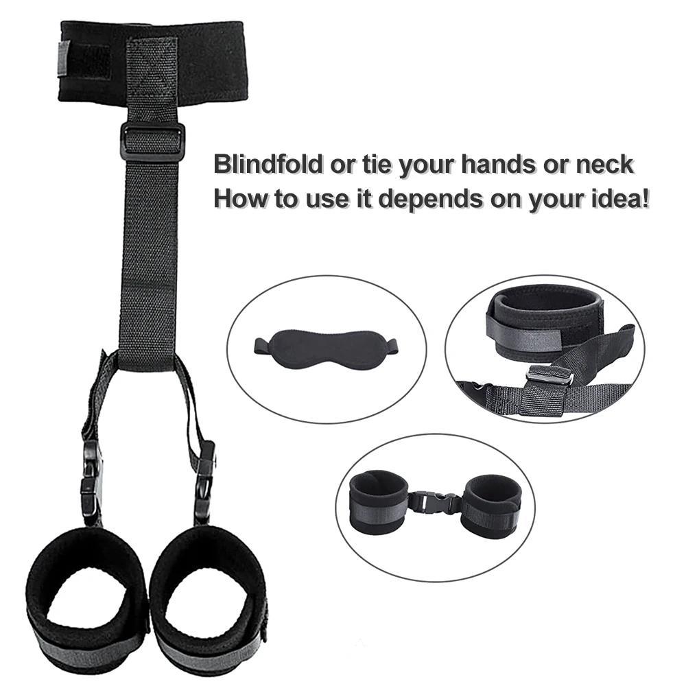 S & M السرير عبودية BDSM عبودية أطقم المثيرة لعبة ضبط النفس مجموعة الجنس لعب للنساء زوجين ملزمة سوط المكونات الشرج أصفاد لعبة الكبار