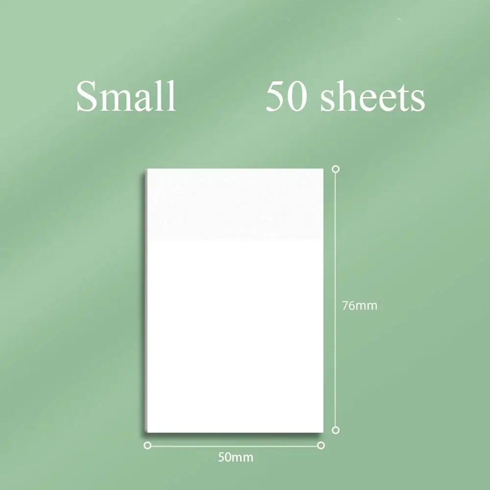 50 Sheets Portable 50 Sheets Sticky Notes Transparent Waterproof Bookmark Marker Note Paper