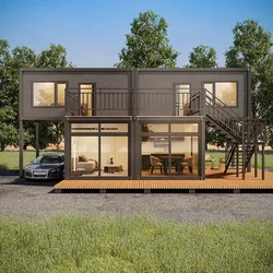 Customized Galvanized Container Home Stay House 20ft 40ft Luxury Villa