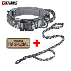 Military Tactical Dog Collar Nylon Adjustable Durable German Shepherd for Medium Large Outdoor Walking Training Pet Supplies