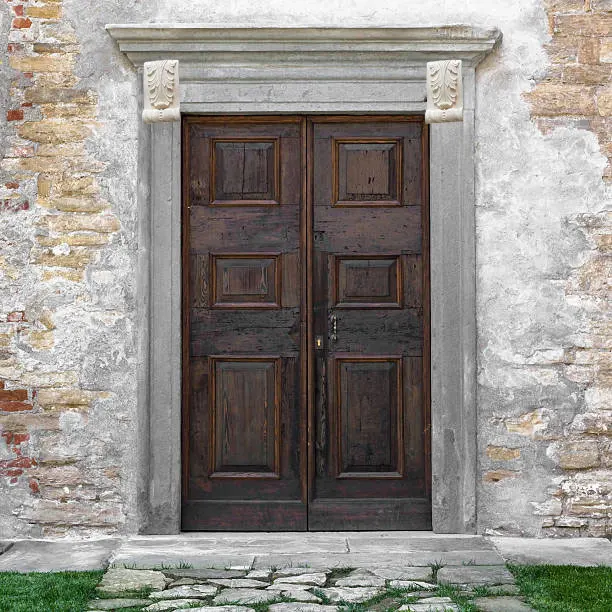 ملصق عمود منحوت من الخشب الصلب الأوروبي - خزانة خشبية رائعة / زينة باب لتزيين المنزل العتيق بنفسك