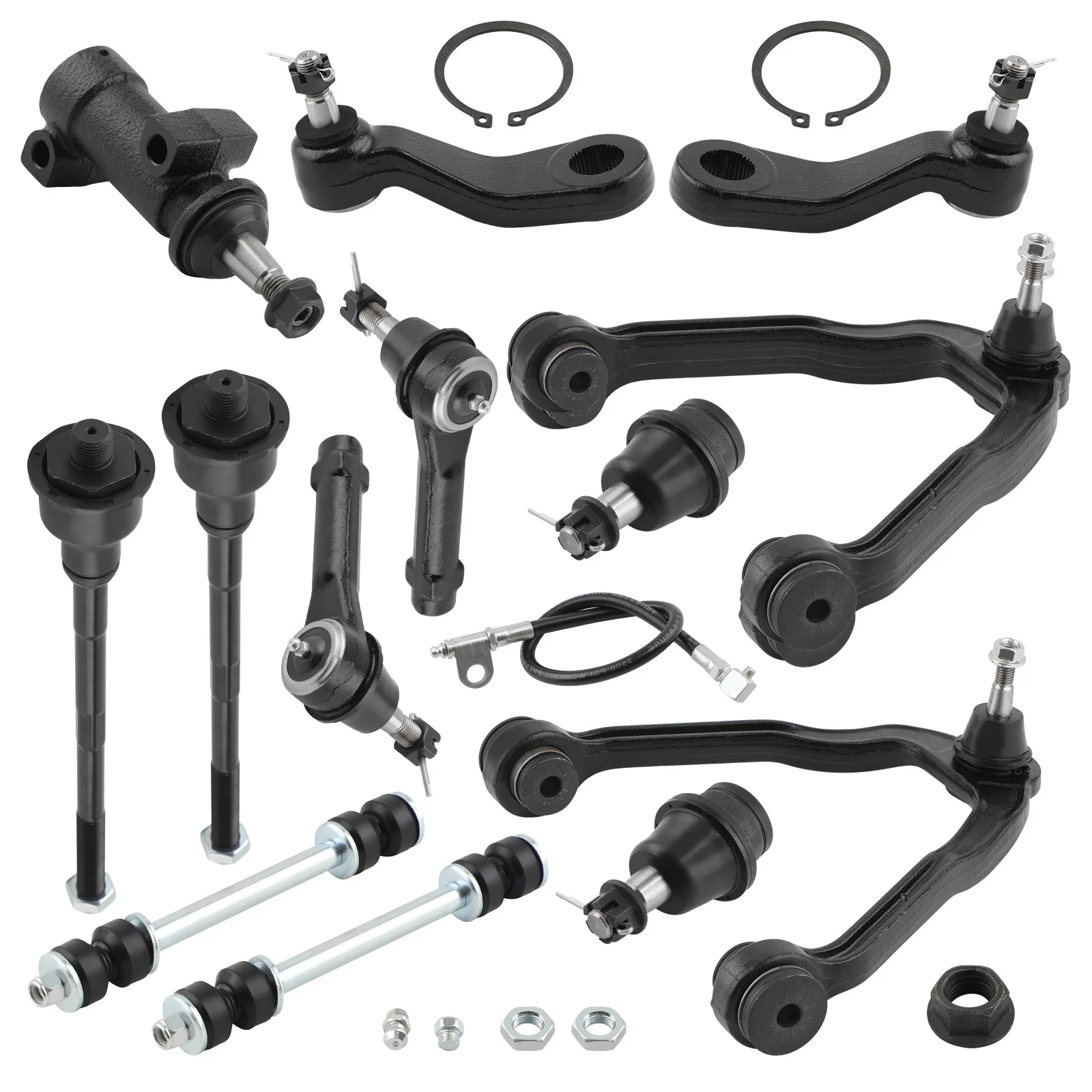 

13x Front Upper Control Arms Tie Rods Suspension for Sierra 1500 Yukon Escalade
