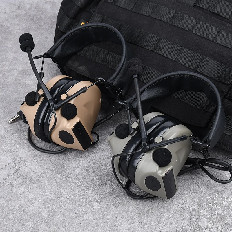 WADSN Civil C2 COMTAC II Headset Communication Hunting Headphone Kenwood U94 PTT Earphone Outdoor NO Noise Reduction Function