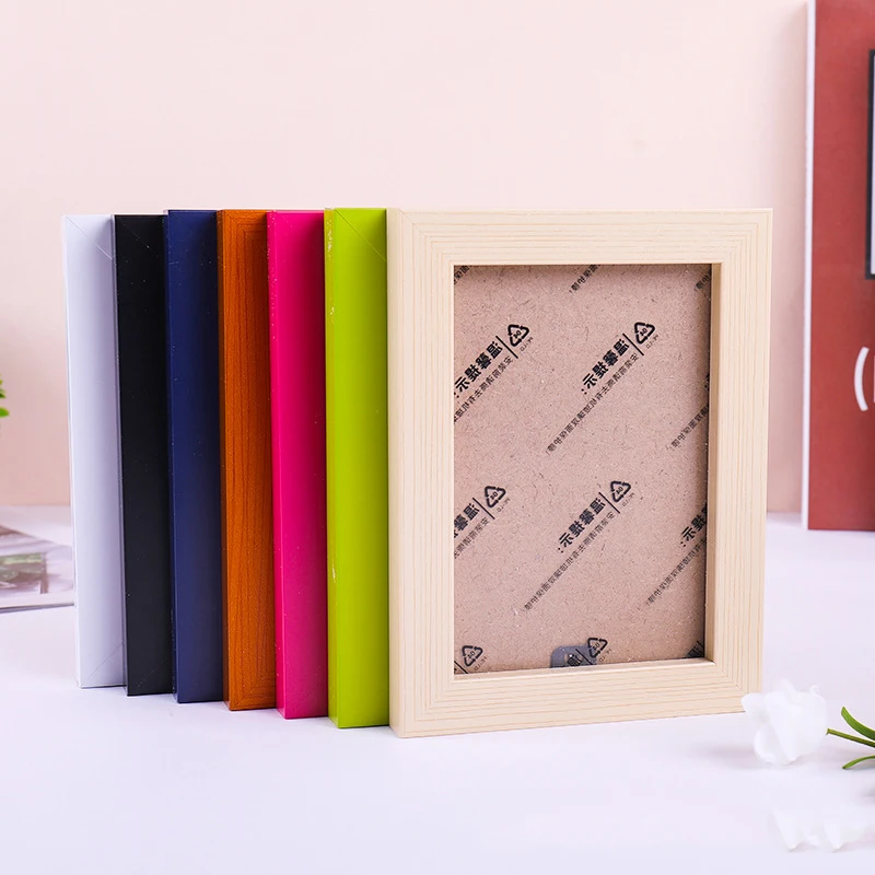 Modern Plastic 6-Inch Picture Frame Stand Tabletop Wall Hanging DIY Photo Album Mounting Display Frame