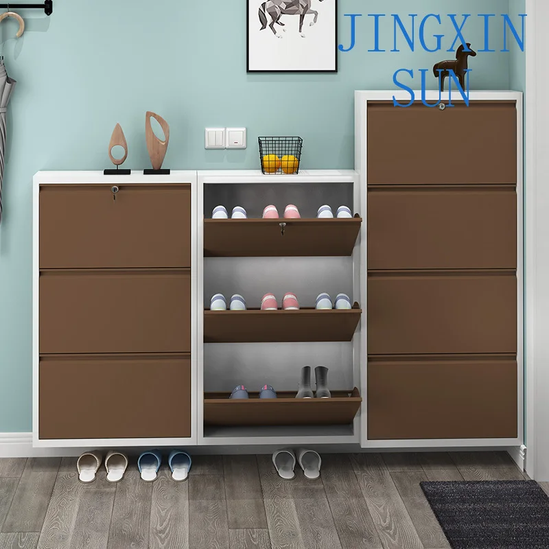 Modern Shoe Cabinet Living Room Top Sale Cheap And Hot Storage Cabinet Metal Door Shoe Cabinet/Shoe Shelf/Shoe Rack