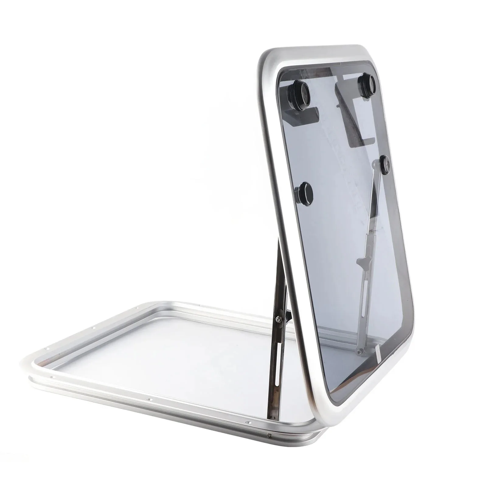 Aluminum Frame Boat Porthole Window in 325mm 375mm 425mm Rectangle Sizes Anodized Steel Portlight Boat Hatch Marine Supplies