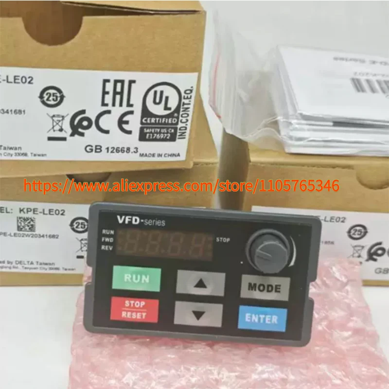 1pcs 100% Original KPE-LE02 Delta VFD-E Series Inverter Panel Control Panel Operator Display Screen