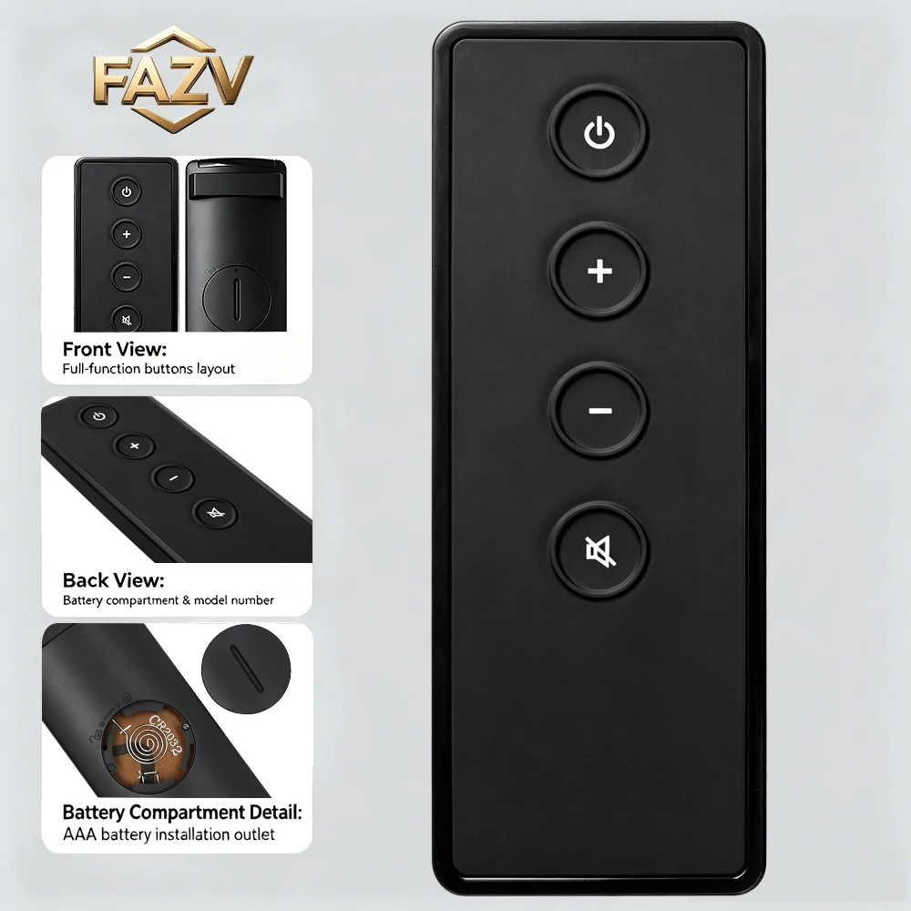 FAZV Remote Control for Bose Solo 5/10/15 TV Speaker & Bose 410376 Soundbar System