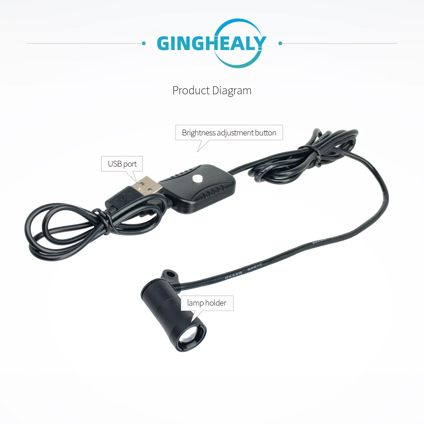 LED Headlamp That Can Be Attached to Glasses or Magnifying Glasses, 85,000 Lux, with Adjustable Beam Size, Accessories Optional view 2