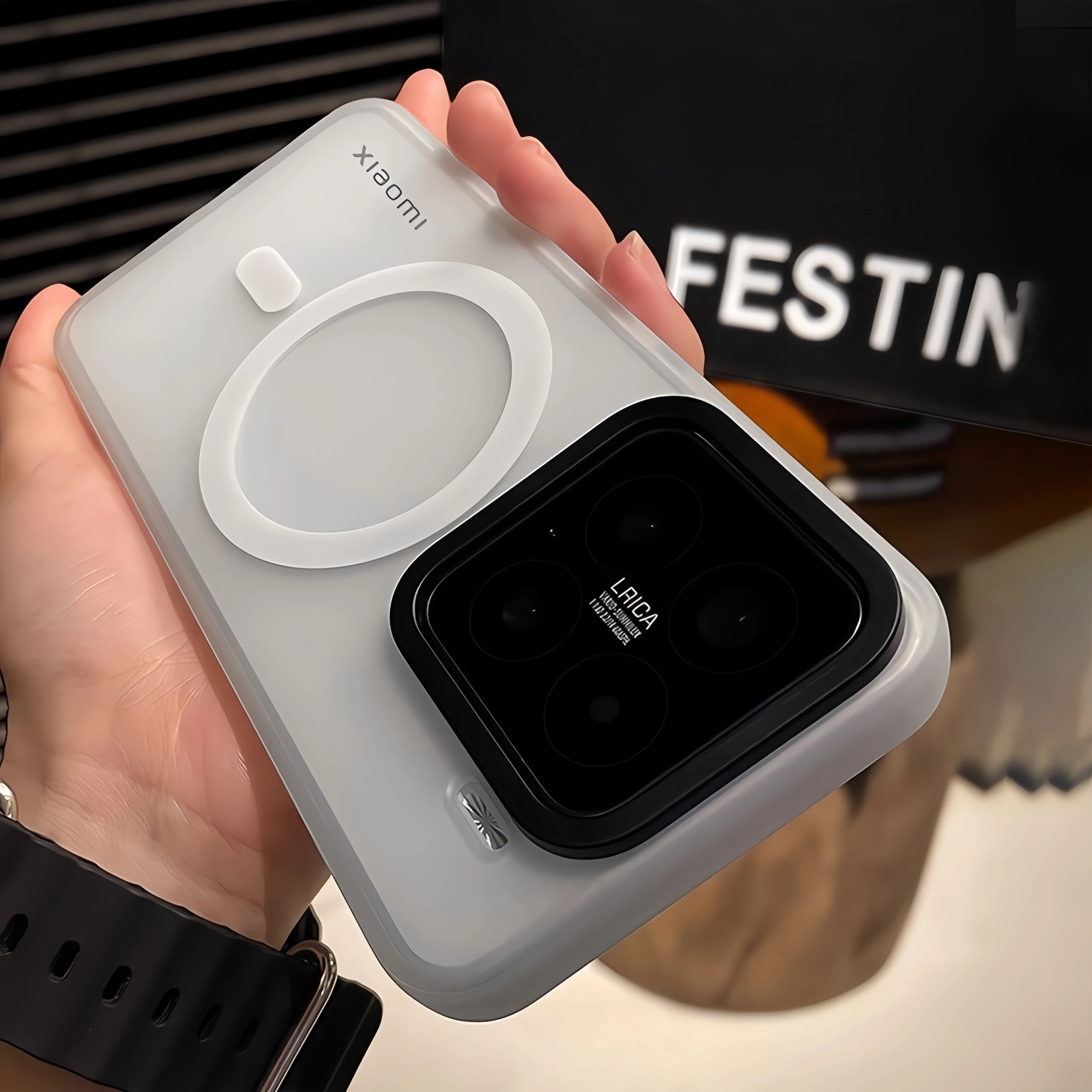 حافظة لهاتف Xiaomi 15 فاخرة ذات ملمس غير لامع Magsafe غطاء هاتف مقاوم للصدمات لهاتف Xiaomi 15 14 Pro 15 Ultra shell Bumper Funda