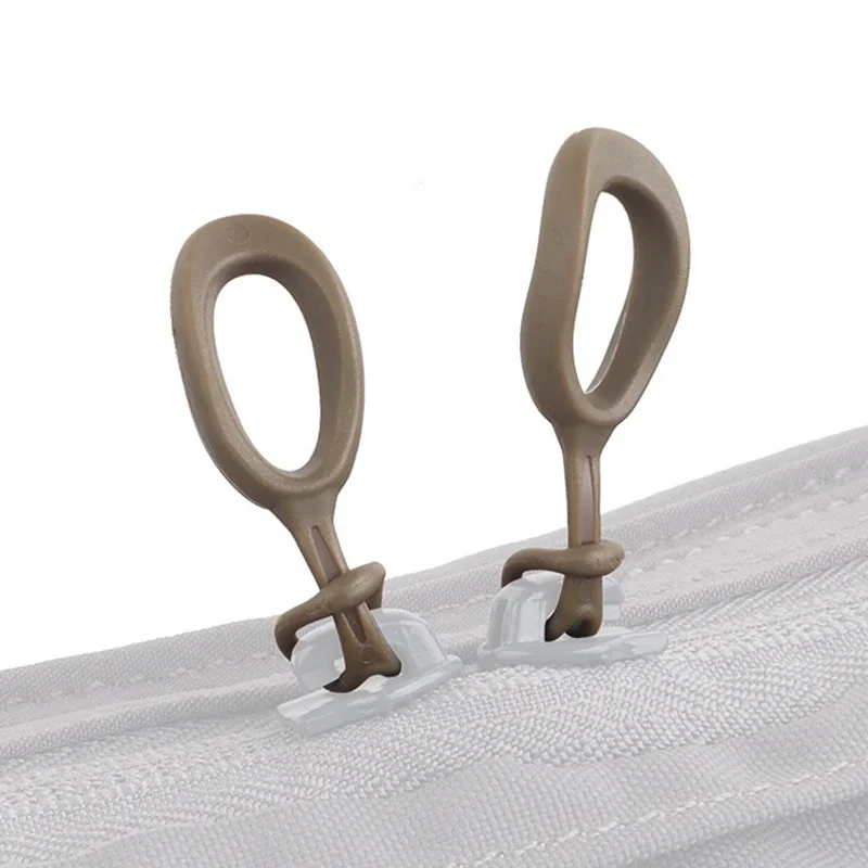 5PCS/10PCS Zipper Puller Ersatz TPE Kabel Verlängerung Zipper Tab DIY Tasche Zubehör für Jagd Weste rucksack Zubehör – Detail 6