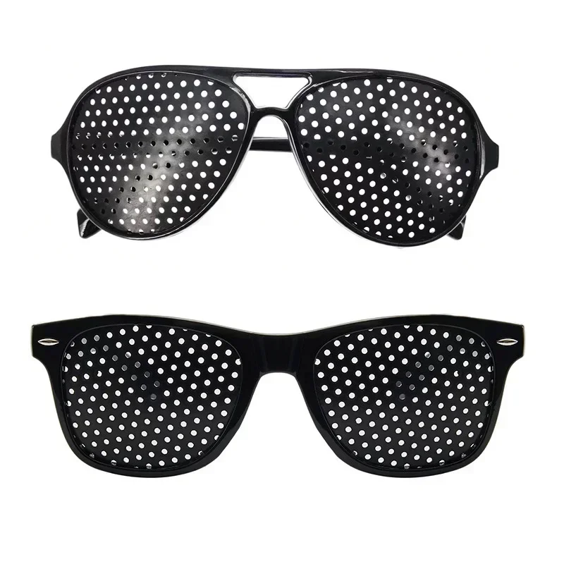 Anti-Myopie-Astigmatismus-Brille, Sehkorrektur, Müdigkeit, Nadelloch-Brille mit Löchern für Männer und Frauen, Verbesserung der Sehkraft