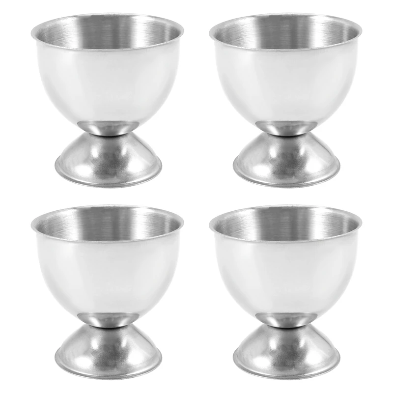 

B62B-Egg Cups Set Stainless Steel Eggs Hard Boiled Eggs And Soft Tray Tool Holders Kitchen