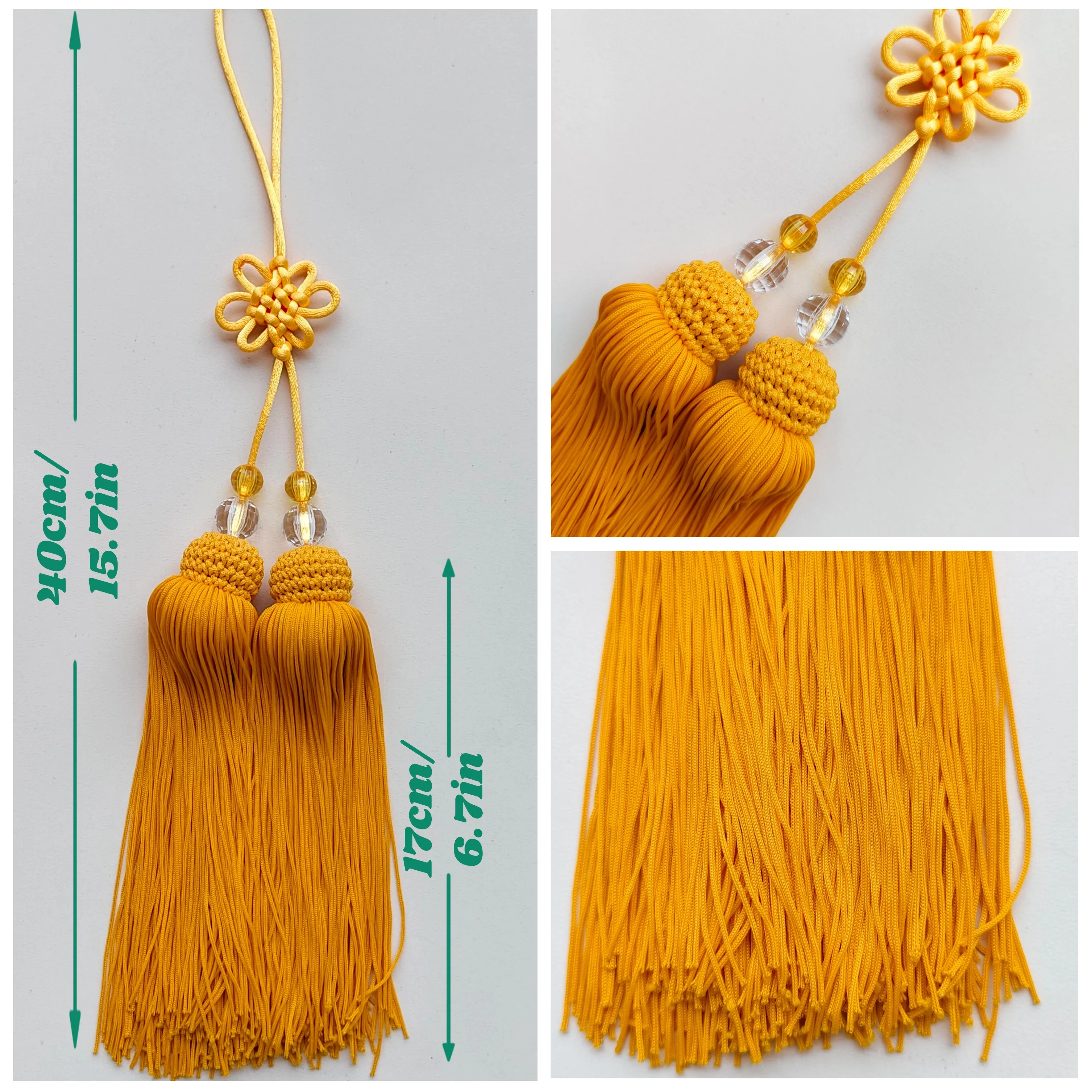 Tai Chi Sword Accessories Sword Tassel 36cm Martial Arts Taiji Sword Tassel Kung Fu Wushu Chinese Knot Chinese Traditional Short