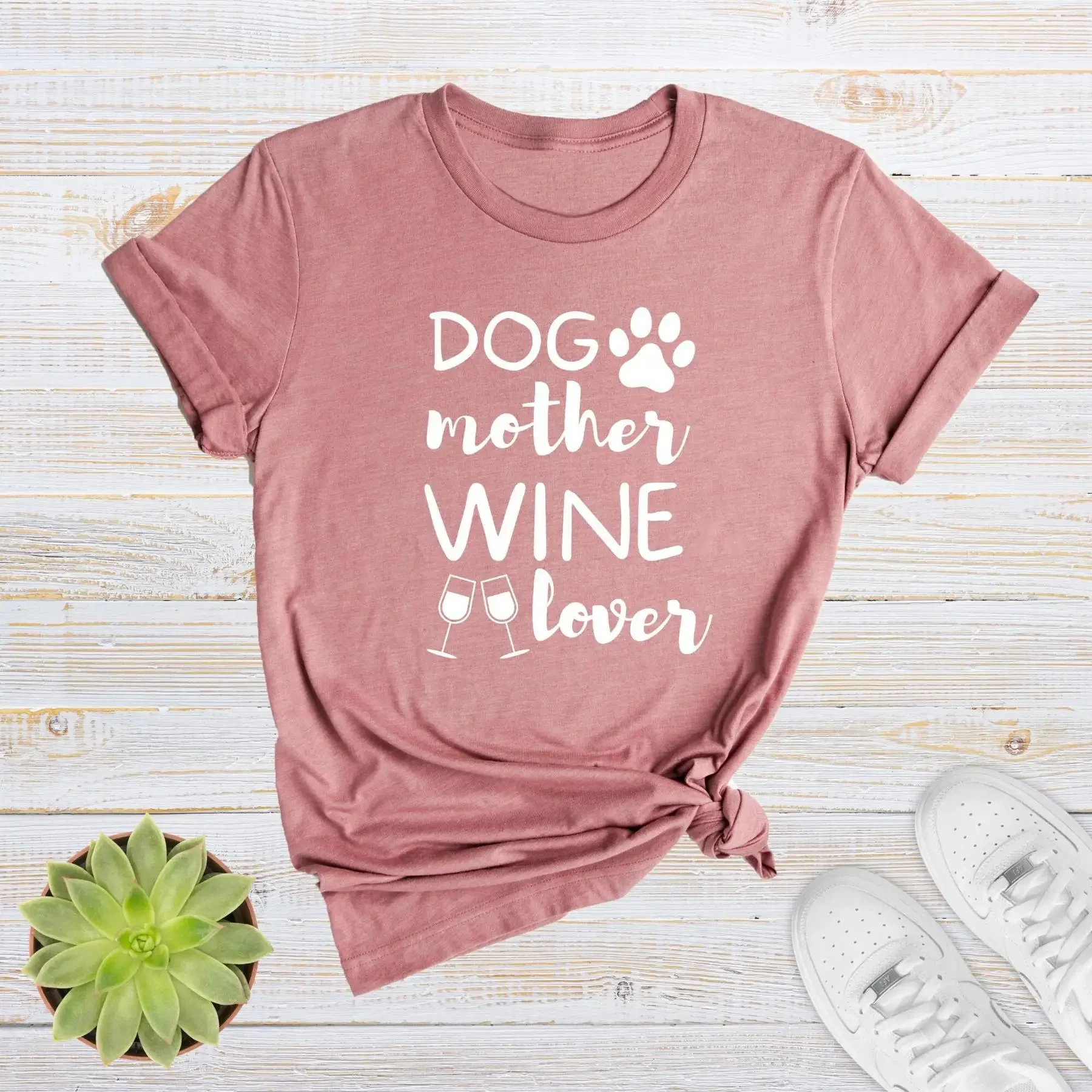 

Футболка Dog Mother Wine Lover Owner Pet Lovers Person Mama