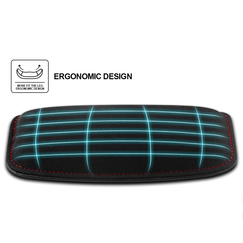 Komfortable Wildleder Auto Kissen Auto Knie Pad Auto Kissen Elastische Memory Foam Bein Pad Kopfstütze Im Auto Zubehör – Detail 3